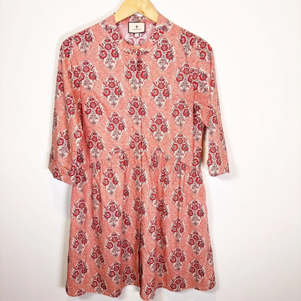 Tuckernuck Scarlet Sonata Royal Shirt Dress - Picture 2 of 8